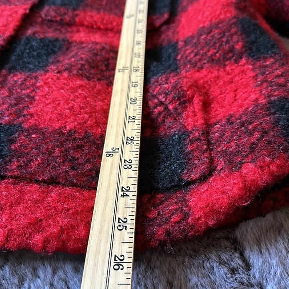 Cozy Sundance Buffalo Plaid red black Sherpa Woodcutter’s Jacket Extra Large XL - Picture 11 of 11